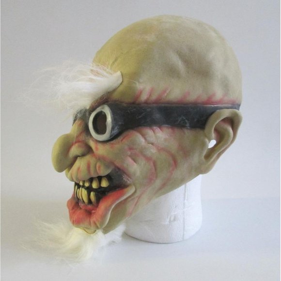Paper Magic Group Mask Scary Guy Goggles Hair Eyebrows Goatee Latex 2003 - Picture 4 of 10